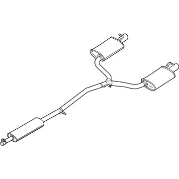 Ford DB5Z-5230-D Muffler Assembly - Centre And Rear