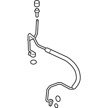 HP5Z-19D742-D Ford A/C Hose Illustration 1 of 1
