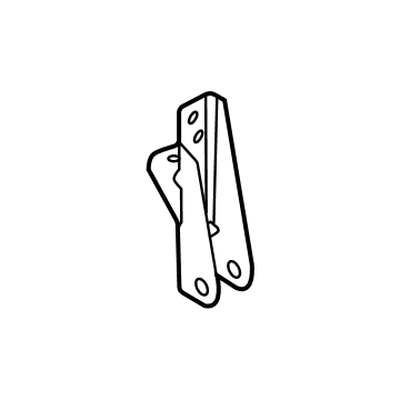 Ford F2UZ-3E652-A Bracket - Steering Shock Absorber Passenger Side