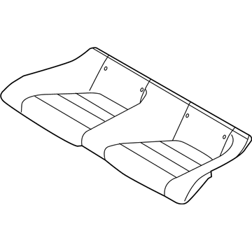 Ford FR3Z-7663804-BB Cover Assembly - Rear Seat Cushion