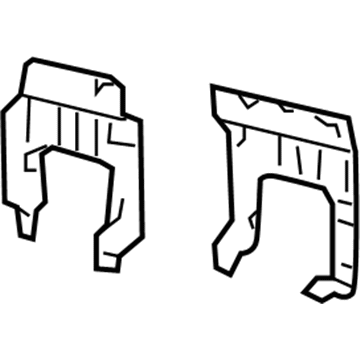 Lincoln 6L3Z-17B985-AA Plate - Bumper Mounting