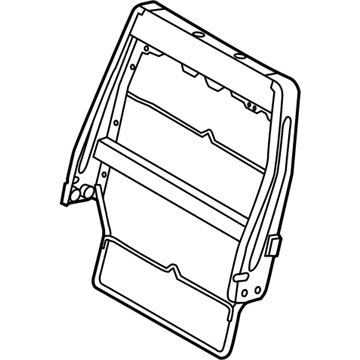 Ford BB5Z-78613A38-A Frame - Rear Seat Back Retainer