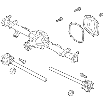 MB3W-4001-ATJ Ford Axle Assembly - Rear Illustration 1 of 1