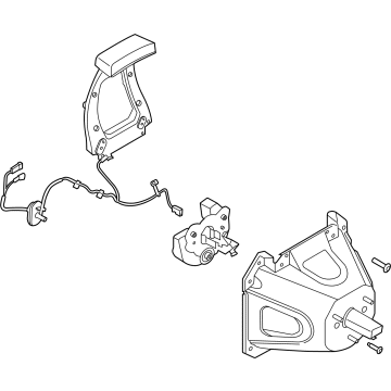 Ford M2DZ-7847076-E Bracket - Spare Wheel Carrier