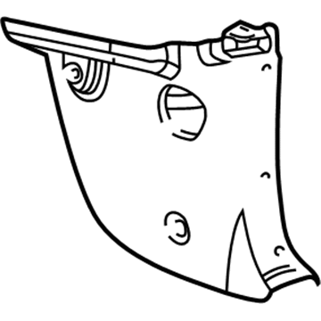 Ford YS4Z-5402344-CAA Panel - Cowl Side Trim