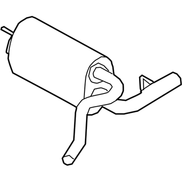 Ford KV6Z-5230-B Muffler Assembly - Centre And Rear