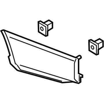 Ford HL3Z-99292A22-AA Rear Deflector, Passenger Side HL3Z-99292A22-AA Ford Rear Deflector, Passenger Side Illustration 1 of 1