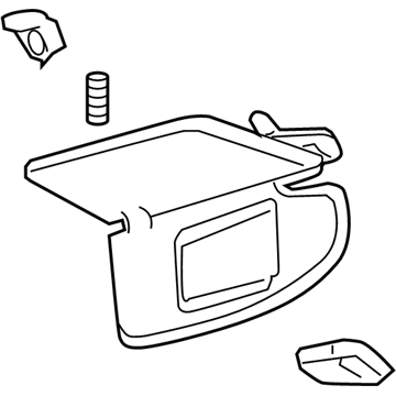 Lincoln AE5Z-5404104-AB Visor Assembly - Sun