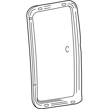 Ford F81Z-2829710-AA Glass - Door Vent Window - Fixed