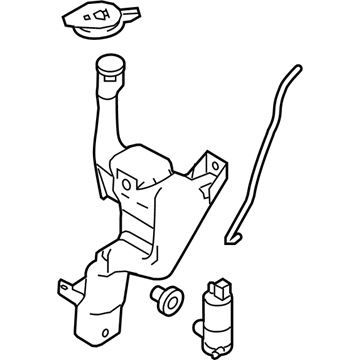 Ford BE8Z-17618-A Reservoir - Windshield Washer