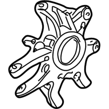 Ford 2W4Z-5B716-AA Knuckle And Hub Assembly