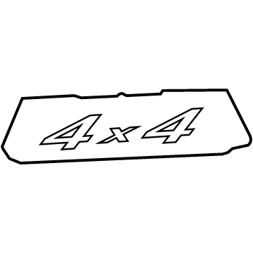 Ford 4L3Z-9925622-EAC Name Plate