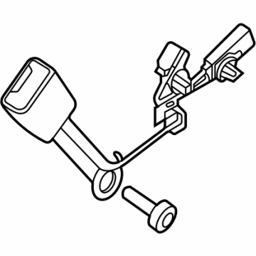 Ford PC3Z-2660044-AH Seat Belt Assembly PC3Z-2660044-AH Ford Seat Belt Assembly Illustration 1 of 1