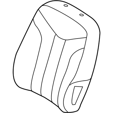 Ford BE5Z-5464416-EA Seat Back Cover, Front Passenger Side BE5Z-5464416-EA Ford Seat Back Cover, Front Passenger Side Illustration 1 of 1