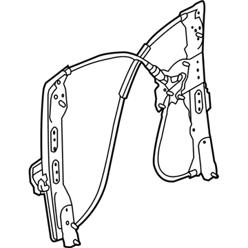 Lincoln AE9Z-7423208-A Regulator - Window - Less Motor