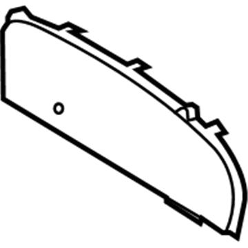 Ford 7T4Z-10887-A Cluster Lens 7T4Z-10887-A Ford Cluster Lens Illustration 1 of 1