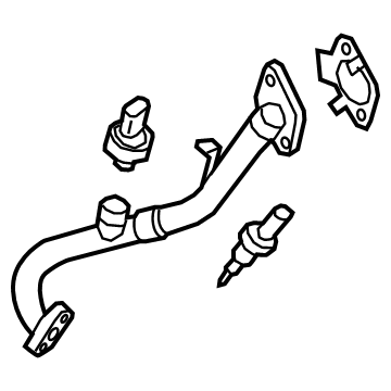 Ford JT4Z-9E469-B Tube - EGR Valve To Exhaust Manifold