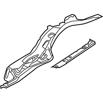 Ford 8A8Z-7410124-A Inner Rail, Rear Passenger Side 8A8Z-7410124-A Ford Inner Rail, Rear Passenger Side Illustration 1 of 1