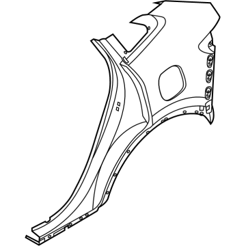 Ford LJ6Z-7827840-A Panel - Body Side - Rear