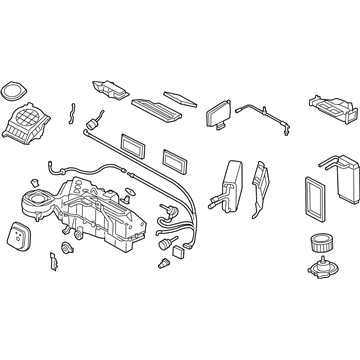 Lincoln 6L1Z-19B555-DA Evaporator And Housing