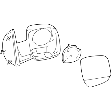 Ford 7C2Z-17683-AA Mirror Assembly - Rear View Outer