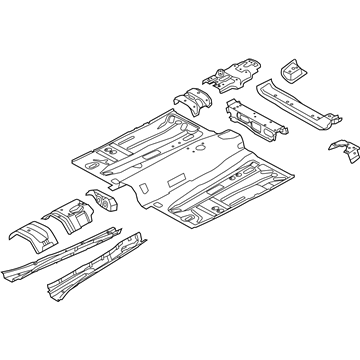 Ford CV6Z-5811135-A Pan Assembly - Floor Front