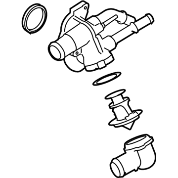 Ford 7T4Z-8A586-B Connection Water Outlet