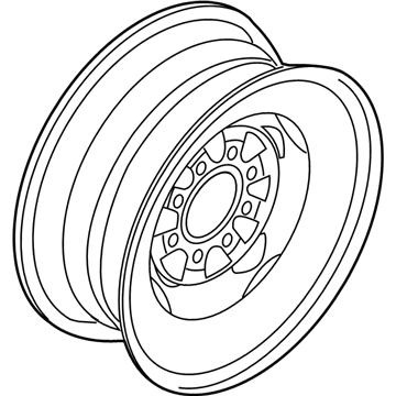 Ford 8C2Z-1015-D Wheel Assembly