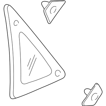 Ford YS4Z-5429710-BA Glass - Quarter Window