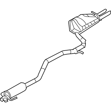 Mercury 6E5Z-5230-AA Muffler Assembly - Centre And Rear