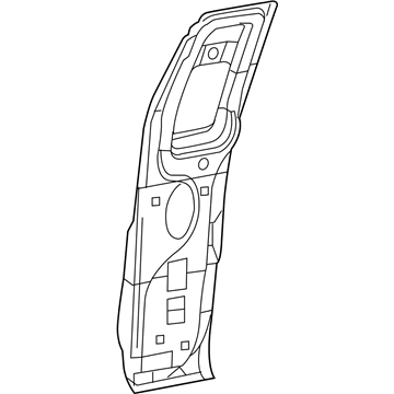 Ford 6L3Z-1524630-A Door Assembly - Rear Less Hinges