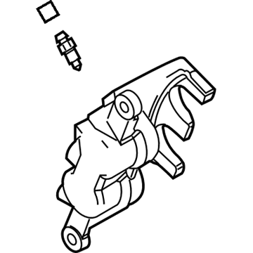 Ford DG1Z-2B120-A Caliper Assembly - Brake - Less Pad