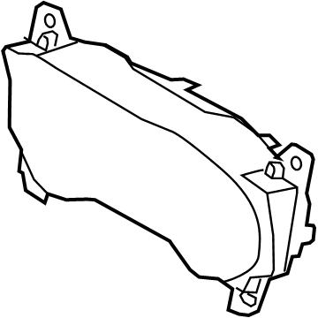 Lincoln EJ7Z-10890-A Mask - Fuel And Temperature Gauge
