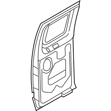 Ford 8C2Z-1524622-A Door Assembly - Rear Less Hinges