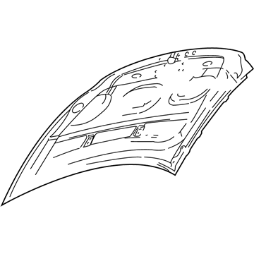Lincoln XL7Z-16612-AA Hood Assembly