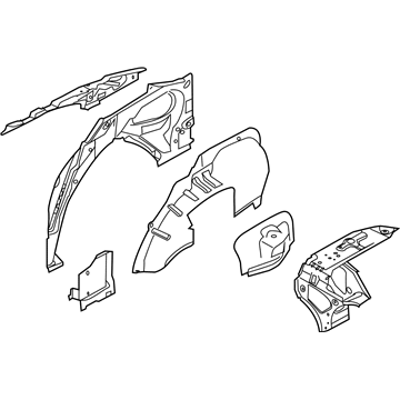 Ford DG1Z-5427790-A Panel And Wheelhouse - Quarter Inner
