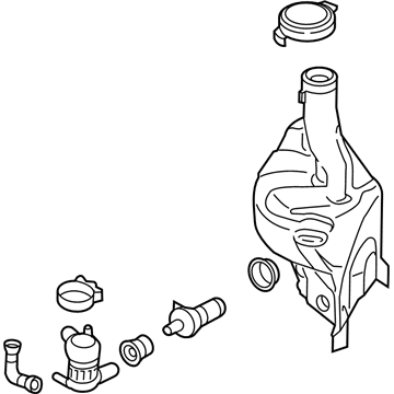 Ford KB3Z-17618-A Reservoir - Windshield Washer