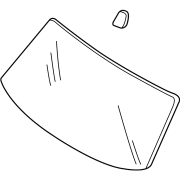 Ford 8L8Z-7803100-A Glass - Windscreen