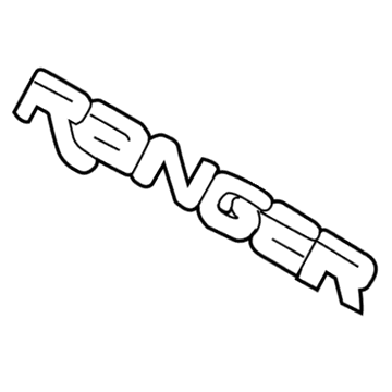 Ford F67Z-16720-B Name Plate - Self-Adhesive