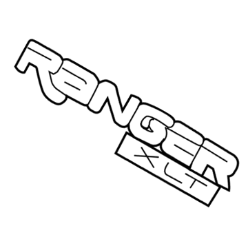 Ford F67Z-16720-A Name Plate - Self-Adhesive