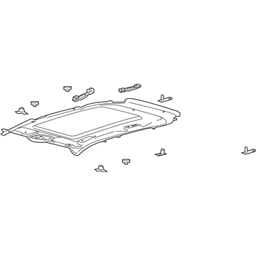 Ford KT4Z-5851916-FA Headliner KT4Z-5851916-FA Ford Headliner Illustration 1 of 1