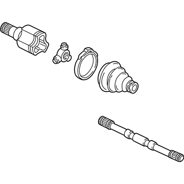 Ford 4F1Z-3B437-AA Shaft - Front Axle