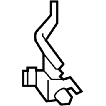 JL3Z-19H511-A Ford Front Camera Bracket, Luxurious Chrome, Lower Illustration 1 of 1
