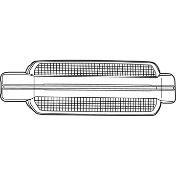 JL3Z-8200-MB Ford Grille, Luxurious Chrome, Front Illustration 1 of 1