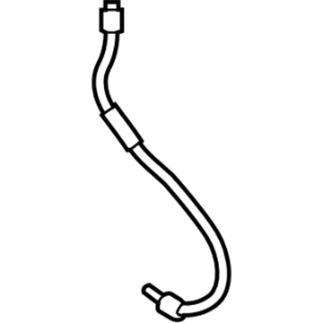 JL3Z-17A605-B Ford Washer Hose, Luxurious Chrome, Front Illustration 1 of 1