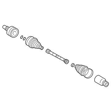 Ford 9L8Z-3A427-D Shaft - Front Axle