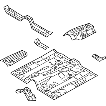 Lincoln 9E5Z-5411135-A Pan Assembly - Floor Front