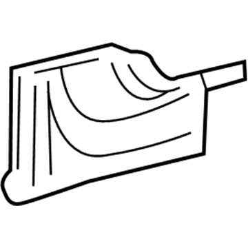 Ford F6DZ-5410066-A Extension, Front Inner Passenger Side F6DZ-5410066-A Ford Extension, Front Inner Passenger Side Illustration 1 of 1