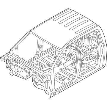 Ford KB3Z-26001B24-A Cab Assembly - Trimmed - Primed