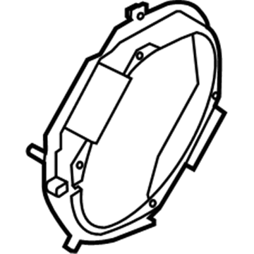 4R3Z-18B947-AA Ford Door Speaker Spacer, Front Passenger Side Illustration 1 of 1